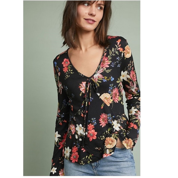 Anthropologie Tops - Anthropologie Farm Rio Trillium Floral Top